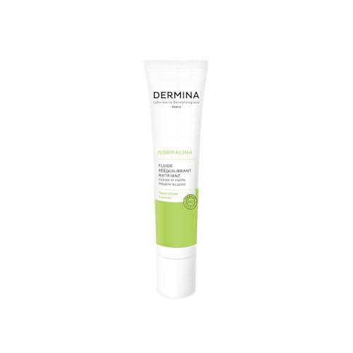 Fluido riequilibrante Opacificante Pelle Mista A Grassa, 40 ml Normalina Dermina