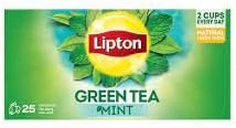 Lipton Green Tea Mint, 25 Envelope Teabags
