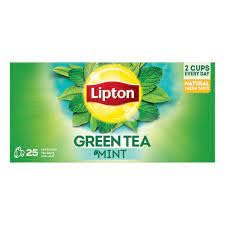 Lipton Green Tea Mint, 25 Envelope Teabags