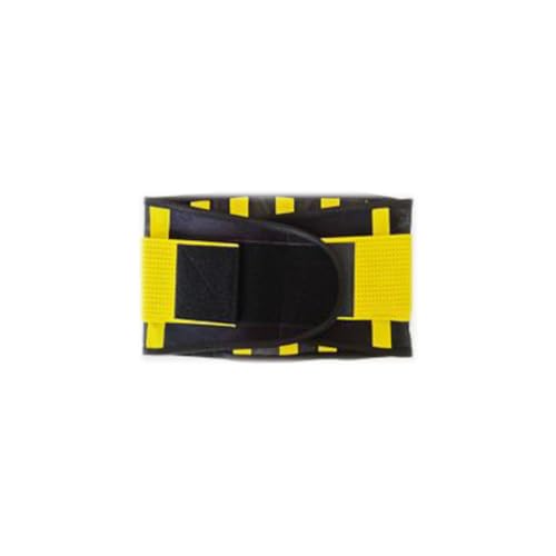 Cinturón deportivo delgado respirable para soporte lumbar, talla M, amarillo miniatura 1