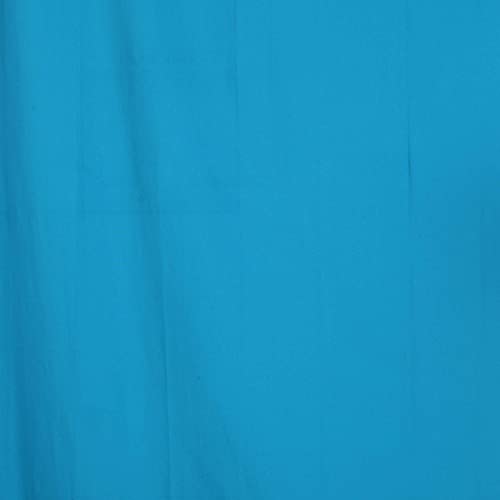 Image of LINENWALAS Cotton Curtains for Long Door Set of 2, Linen Textured Long Doors Curtains for Home Decor, Hangs Elegantly with Back Loops (4.5ft x 10 ft, Blue)