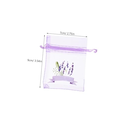 20 bolsas con cordón lavanda malla Cabilock miniatura 2