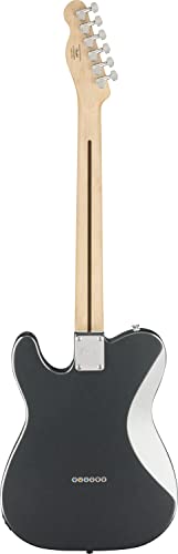Image of Squier Affinity Series Deluxe Telecaster Electric Guitar, with 2-Year Warranty, Charcoal Frost Metallic, Laurel Fingerboard