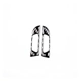 Interioresaccesorios Pegatina Fibra Carbono Suave Para Salida Aire Acondicionado Trasero Coche Para Maserati Para Ghibli Quattroporte 2014-2022(Style ABlack)