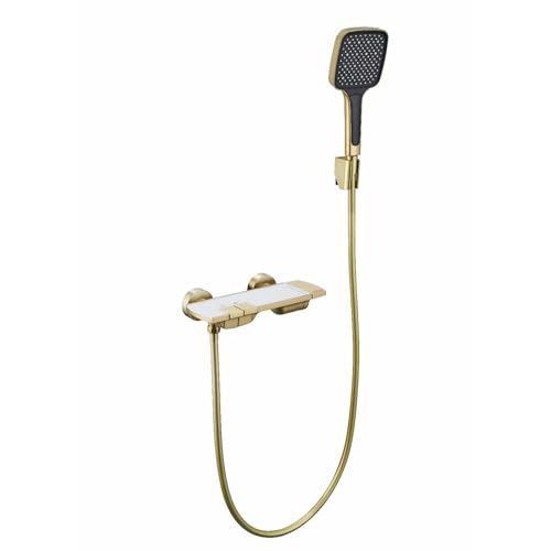 Robinetterie de bain haut de gamme LWX avec douchette et flexible réglable