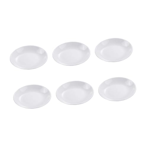 VALICLUD 6 piezas Platos de para Salsas y Condimentos Pequeños para Aperitivos y Especias Hogares Hoteles y Restaurantes Reutilizable