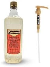 Peppermint Syrup - 1 Liter Bottle Bundle - Authentic Peppermint Syrup Premium Taste - Perfect for Starbucks Coffee, Lattes, Mochas, and Desserts - Combo Bottle With Pump