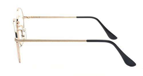 Outray Retro B236 Round Metal Clear Lens Glasses3