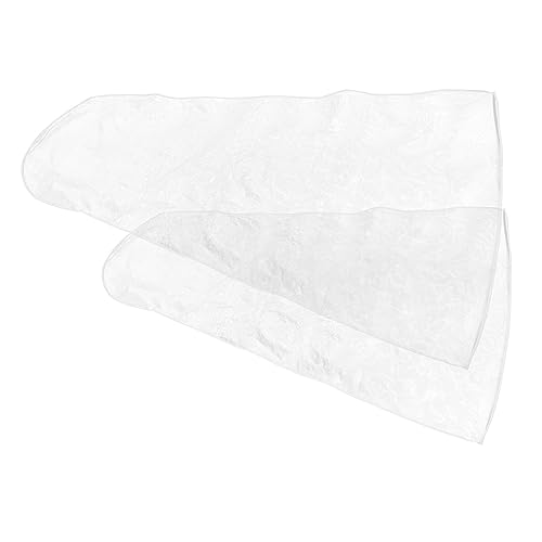 Cabilock 2pcs Wedding Dress Garment Bag Cover for Bridal Gowns and Formal Attire Breathable Storage for Travel and Closet Organization