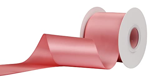 Ribbonitlux 75mm Wide Double Face Satin Ribbon 22 Meters (160-Dusty Rose, Set for Bow Party Decor, Sewing Applications - Image 4