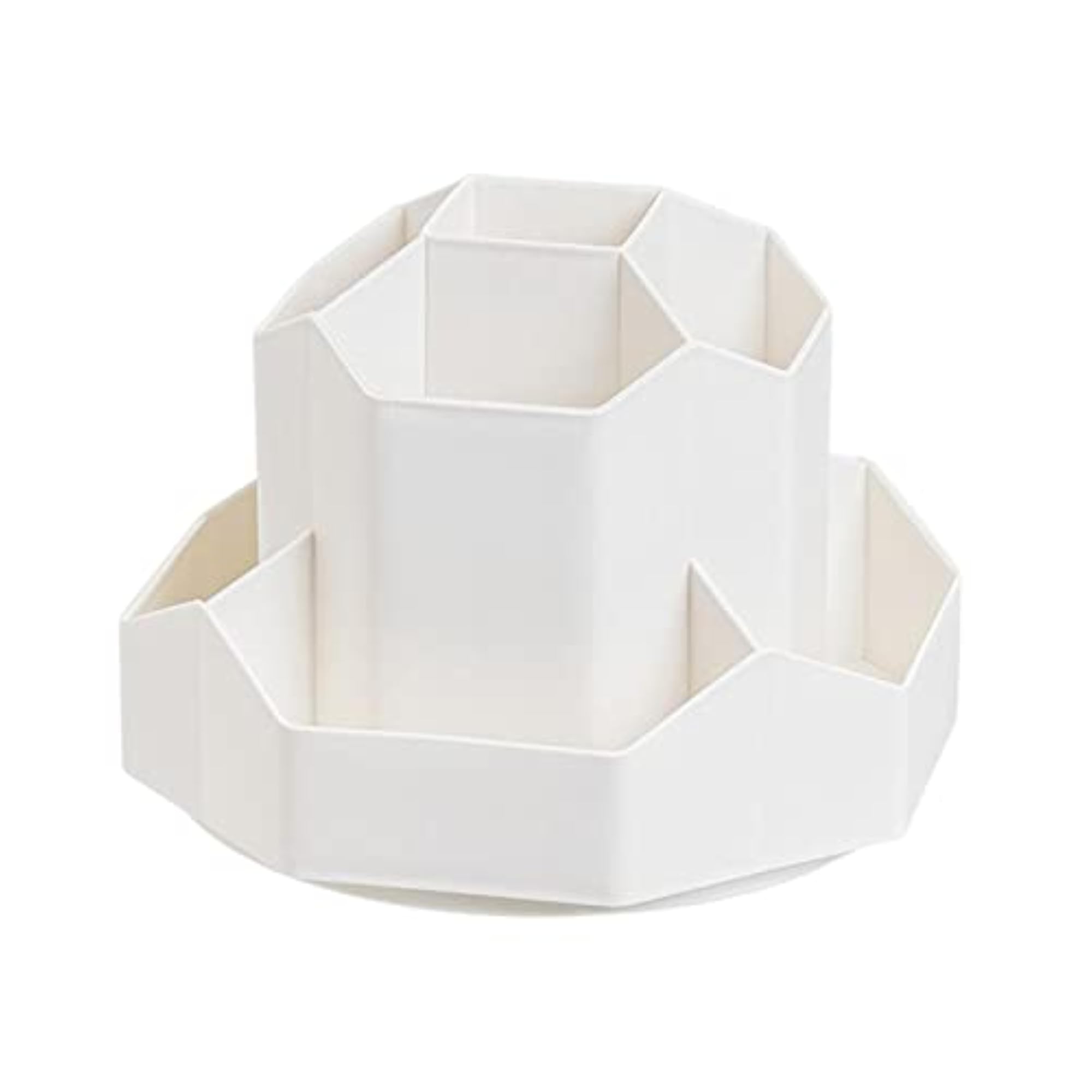 Multifunction Rotating Pen Holder, White