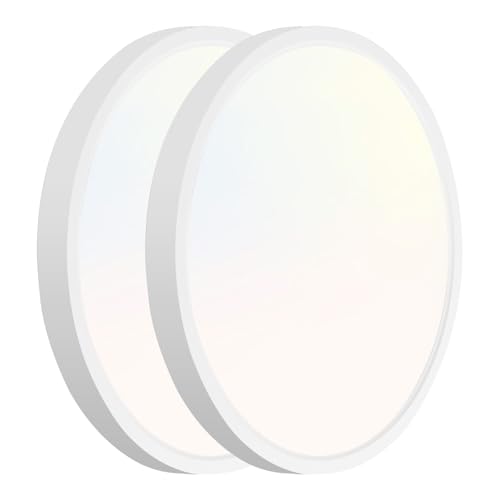 Image of hykolity 9 Inch Selectable CCT LED Round Flat Panel Light,1800LM,2 Pack