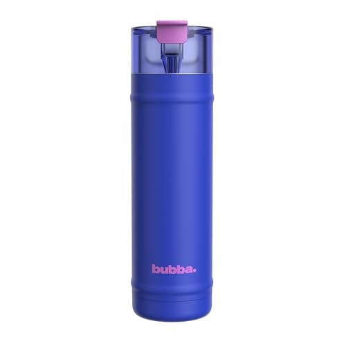 bubba 24 oz Dualsip Insulated Stainless Steel Water Bottle with Straw - Reusable Leakproof Lightweight Dishwasher Safe Lead-Free and BPA-Free Ocean Energy