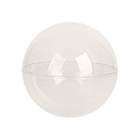 Dee Plus Bolas de Forma Redonda Plástico Transparente para Caja Festiva Cover