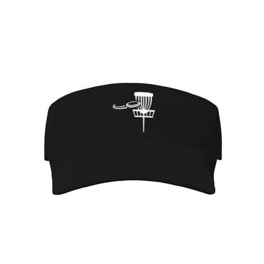Visors for Men and Women Disc Golf Basket with Throwing Disc Visor Sports Hats Curved Brim Fashion Umbrella Cap for Women, Travel, Golf, Sports, 52-63 cm