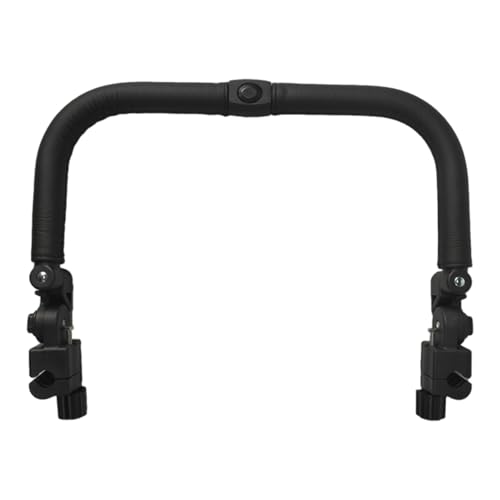 Miniatura 2 de Barra De Parachoques De Cochecito, Mango De Cochecito Impermeable Ajustable De Cuero De Cuero Pu Para Niños Pequeños, Accesorio De Barras Transversales Desmontables Para Soporte Y Barra De Parachoque