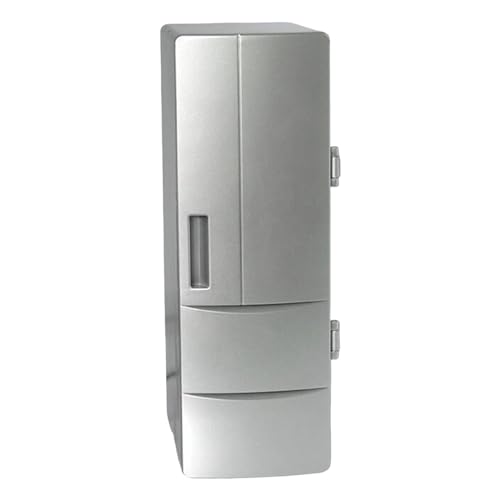 CALANDIS™ Generic Car Refrigerator USB Mini Fridge for Dorm Driving Food Beverage Silver | Mini Fridges | Refrigerators & Freezers | Major Appliances