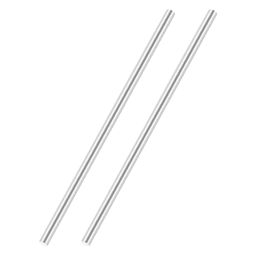 sourcing map Varilla redonda de aluminio, 1/2 pulgada de diámetro, barra de metal sólido 6061 de 15.9 pulgadas de longitud para herramientas de manualidades, paquete de 2