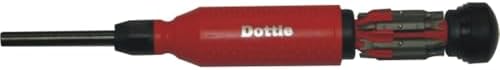 L.H. Dottie D151TP Tamper Proof 15 in 1 Screwdriver, Red Cap/Black Body