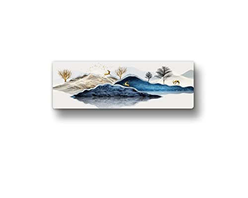 Image of Polyester Deer New Printed Air Conditioning Dust Cover Folding Designer Ac Cover For Indoor Split Ac 1.5 Ton (97 X 31 X 21 .5Cm )