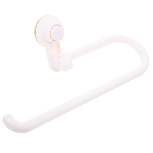 Unomor Suction Cup Towel Holder Wall Mounted No Drill Towel Rack for Bathroom Kitchen Versatile Tissue Toilet Paper Holder Easy Installation Finish