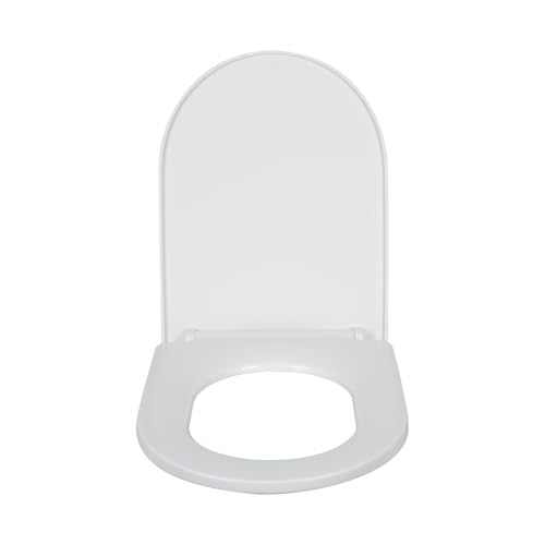 Abattant WC forme en D rigide avec fixation supérieure