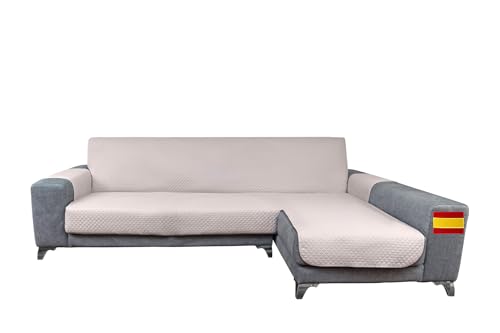 Miogar- Funda Cubre Sofá Chaise Longue - Funda Sofa Derecho Izquierdo - Fabricado En España - Funda Sillón Relax Reclinable. Protector de Arañazos para Sofás Acolchado. Topper Sofa. Sofá Cubre