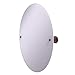 Allied Brass P1091 Frameless Oval Tilt Beveled Edge Wall Mirror, Antique Copper