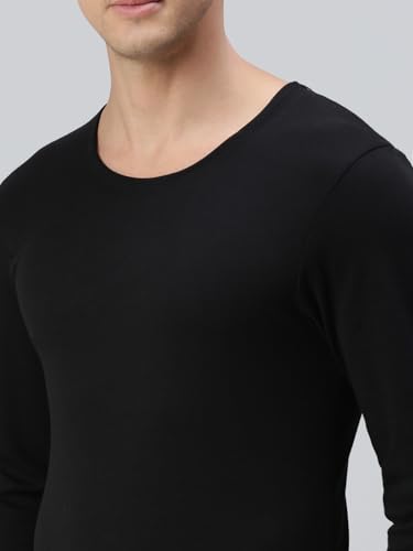 Image of Macroman M-Series Hotmax Full Sleeves U-Neck Thermal Upper for Men with Special Interlock Knit in Cotton Poly Fabric, Advanced Heat Retention & Moisture Control