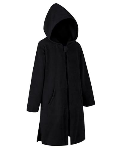 Image of MissShorthair Hooded Towel Robe for Kid, Zipper Beach Cover Up, Swim Changing Robe for Boy, Girls Bath Towelling Poncho