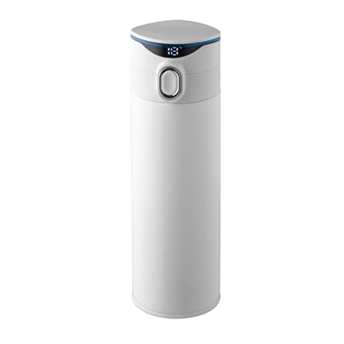 Botella de agua con pantalla LED de temperatura, taza de viaje de doble pared aislada al vacío, material de la botella de agua, café, pequeña, grande, para mujeres, a prueba de fugas y hombres