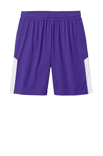 SPORT-TEK Youth Competitor United 5 Short | Breathable Basketball Shorts for Boys & Girls, Moisture Wicking Athletic Fit