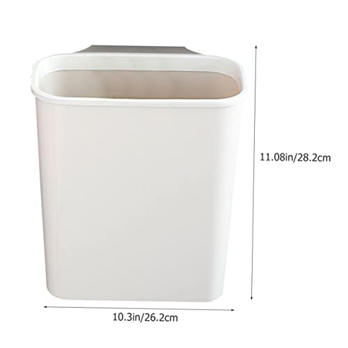 Bote de basura colgante para cocina blanco plástico práctico miniatura 2