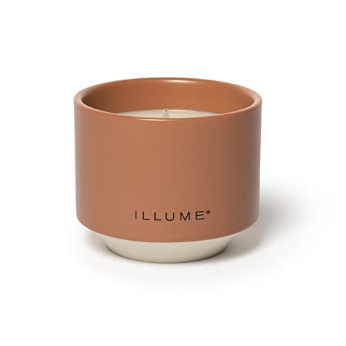 Illume Beautifully Done Essentials Terra Tabac Matte Ceramic Scented Soy Candle