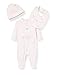 Chicco Scatola Regalo Bimba: Tutina + bavaglia + Cappello, Rosa (Rosa 011), 56 (Taglia Produttore:056)