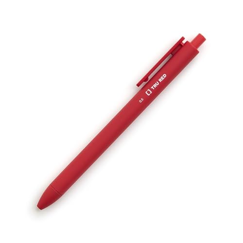 Image of TRU RED Retractable Gel Pens, Fine Point 0.5mm, Assorted Ink Colors, 12 Pack - Quick‑Dry Pens for Color Coding & Notes