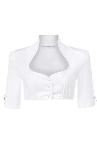 Stockerpoint Bluse B-8033 Trachtenblusen, Bianca, 46 (Taglia Produttore:) Donna