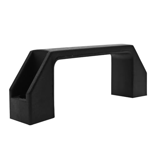 Image of 4 Pcs Square Black Plastic Pull Handles 90mm Hole Centers Square Handles, Suitable for Luggage Mechanical Equipment Cabinet Handles