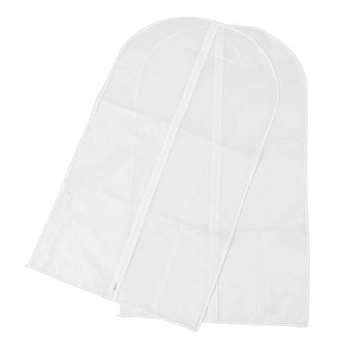 1set Garment Bags for Suit Storage Covers for Coats for Use Transparent Clothes Pouches 2pcs