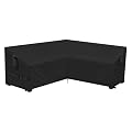 Hiticover Outdoor V-Shaped Sectional Couch Cover 80 x 80 Inch