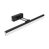 【Hervorragender Lichteffekt】 LED Spiegelleuchte hat eine maximale Leistung von 14 W, 910 Lumen, eine Länge von 60 cm, kein blaues Licht, kein Flimmern. Kaltweiß 6000K hat eine Farbtemperatur von CRI>80, wodurch das Licht der modern badlampe für Ihren Hautton natürlicher aussieht.