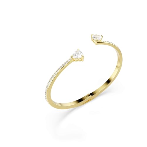 Swarovski Mesmera bangle, Heart, White, Gold-tone finish3