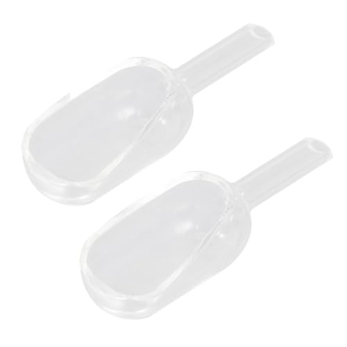 OSOLADY 2pcs Clear Spoons Labs Weighing Scoop Digital Kitchen Spoon Scale Coffee Scooper Weighing Scale Spoon Mini Scoop Tools Experimental Weighing Scoop Weighing Spoon Glass