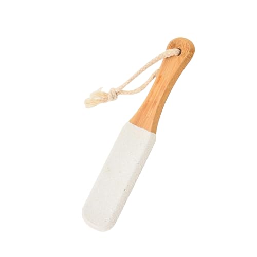 1 PCS Foot Scrubber Hard Skin, Foot File & Pumice Stone Pedicure Rasp - Ergonomic Wooden Handle，Foot Pumice Stone for feet,Removing Hard Dead Skin, Calluses & Cracked Heels (White)