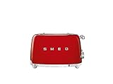 Smeg 770926335 Tostador, 2000 W, Rojo