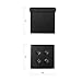 Otto & Ben Folding Box Chest with Memory Foam Seat, Tufted Faux Leather Small Ottomans Bench Foot Rest Stool, Black