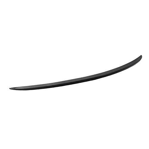 Mutusaisi B823 Rear Trunk Lip Wing Spoiler Black Trim Fit For Mercedes Benz C-Class W205 C200 C300 2015 2016 2017 2018 2019 2020 Sedan Only 4-Door Accessories thumb #4