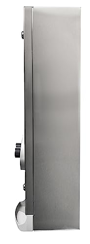 Image of BOBRICK 2706 25 ClassicSeries Stainless Steel Surface-Mounted Napkin /Tampon Vendor, 25-Cent Operation, Satin Finish, 25-7 /8 inch Height, 11-7 /8 inch Width