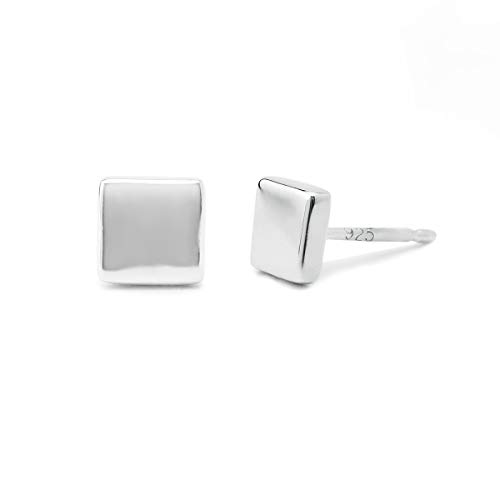 Boma Jewelry Sterling Silver Square Geometric Stud Earrings2