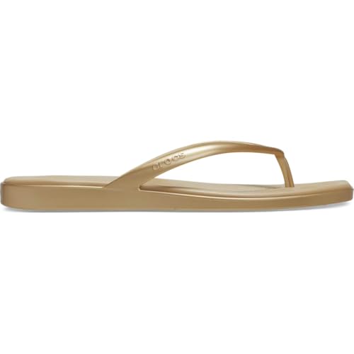 Image of Crocs Women's Miami Flip Flops | Square Toe Flat | 360 Degree Comfort | Croslite Foam Footbed